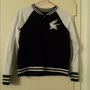 Black ad White Jacket with floral print